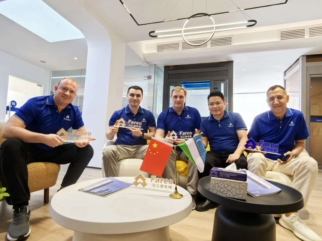 世界品质中国制造,海外骨干团队到法立奥电梯考察交流