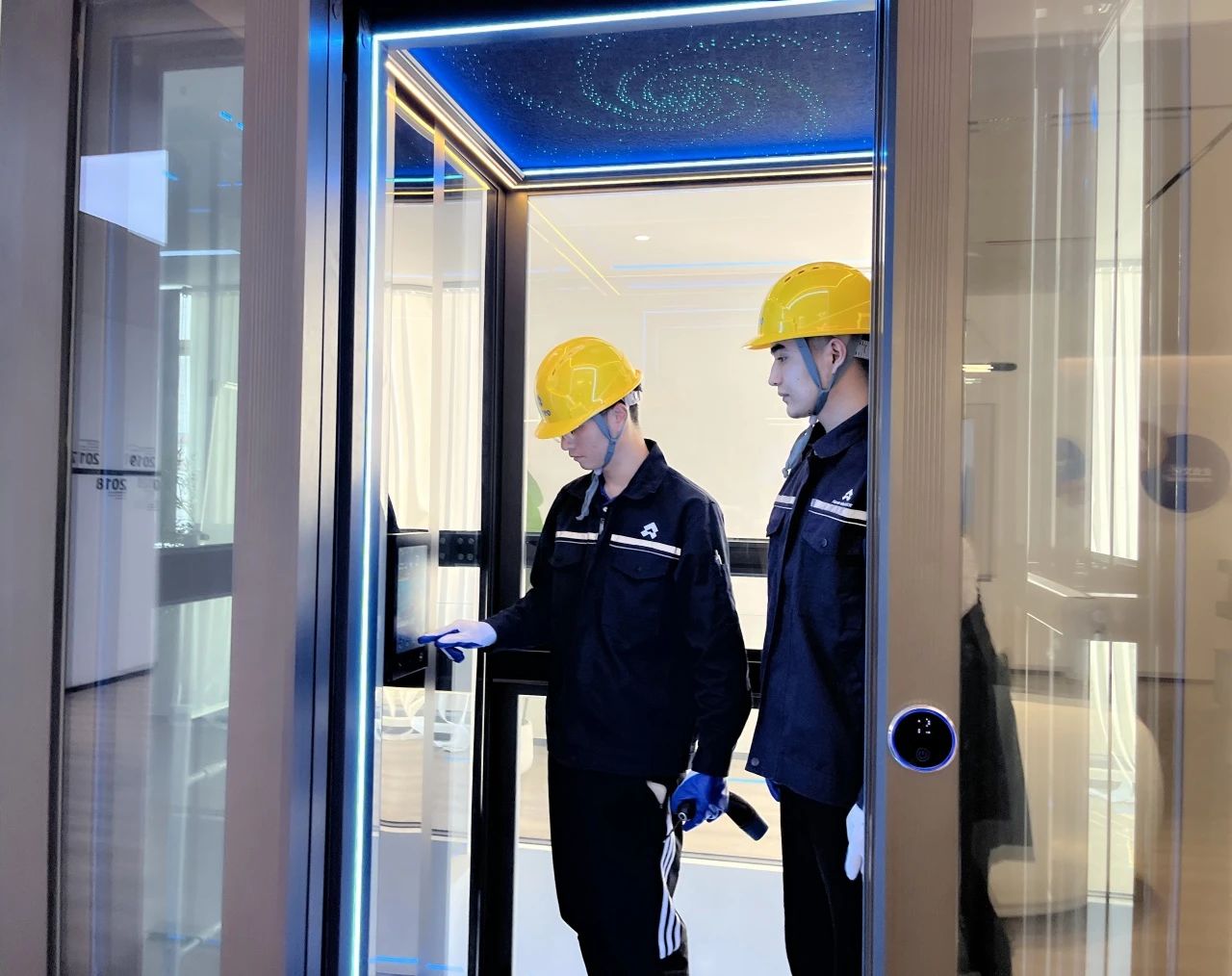 法立奥金色别墅观光电梯