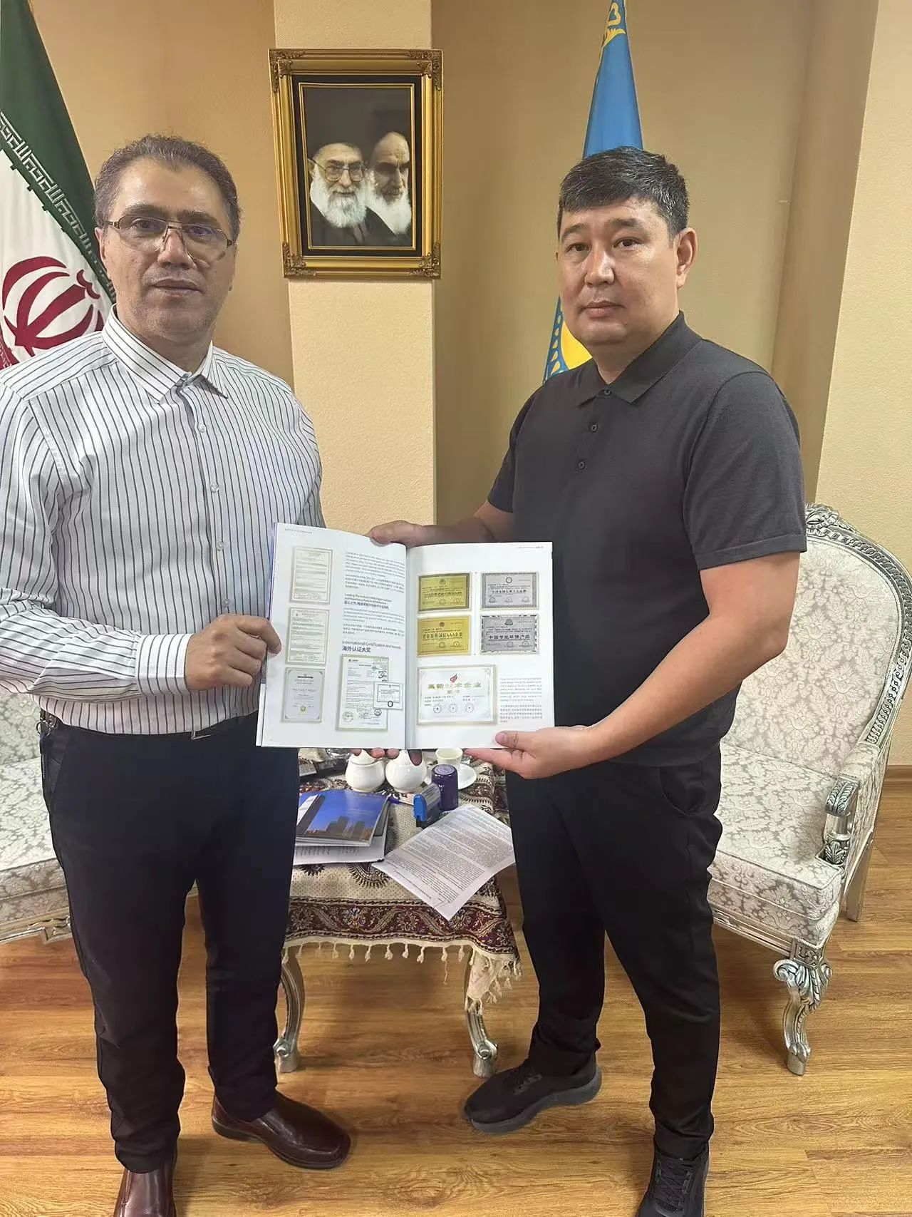 法立奥电梯签约伊朗驻哈萨克斯坦大使馆