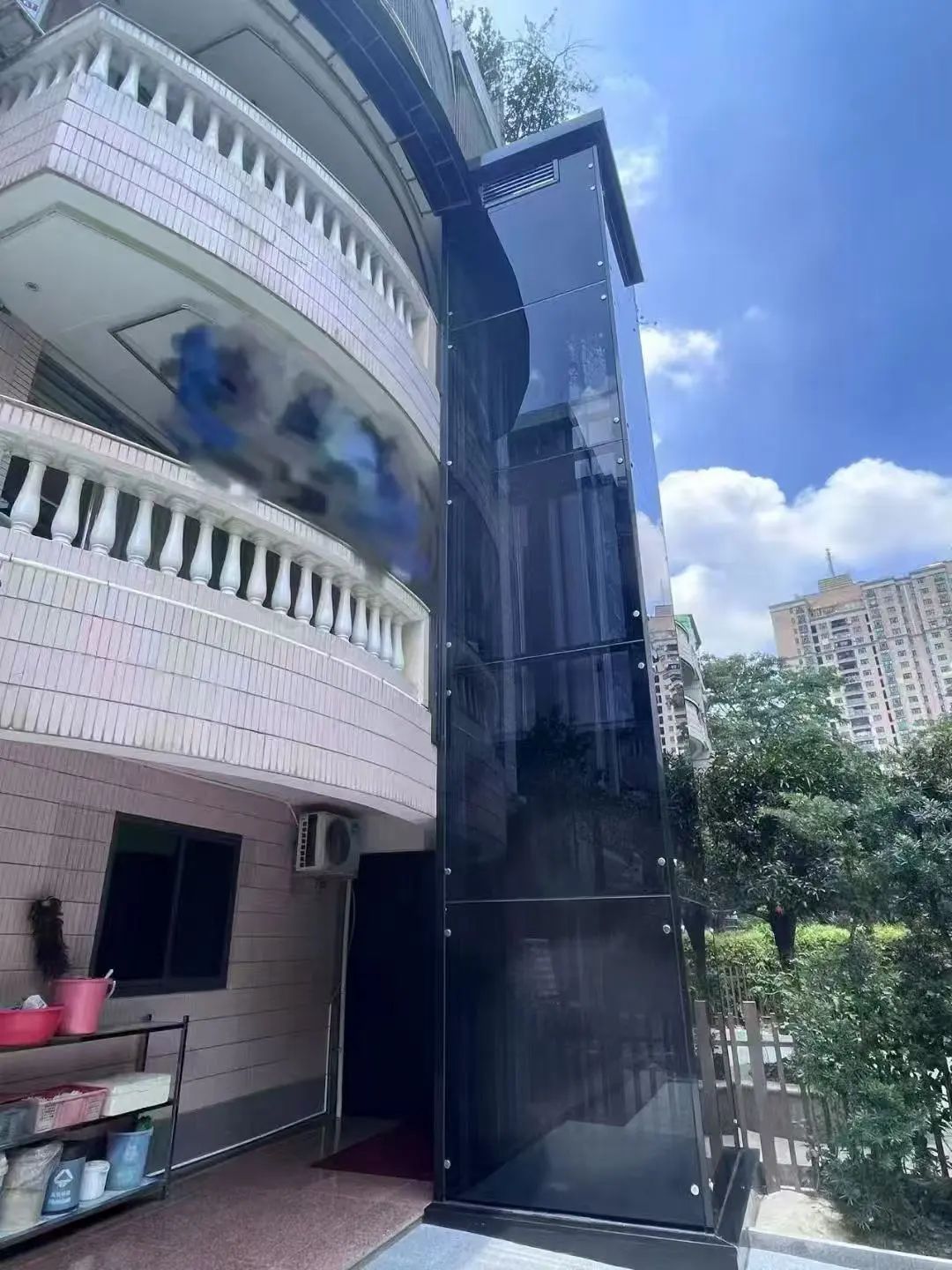 法立奥电梯私人定制室外观光电梯项目